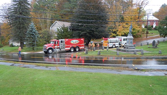 
Route 124 in Marlborough is shut down and will remain closed overnight. Crews are still putting water on a propane tanker involved in a crash. One person was seriously injured. The crash happened just after 1 p.m. Monday, shutting down Route 124 from Monadnock Street to Troy Road.
