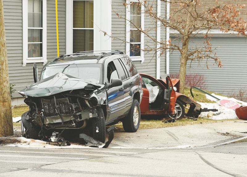 A serious two-car accident in Manchester at the corner of Orange and Beech streets Thursday night resulted in both drivers being taken to the hospital, and one of them facing felony charges. Police said in a press release that a Jeep Cherokee driven by Michael Bennett, 24, of Pembroke, was traveling west on Orange Street at about 5:44 p.m. and failed to stop at a stop sign at the intersection of Orange and Beech streets. 