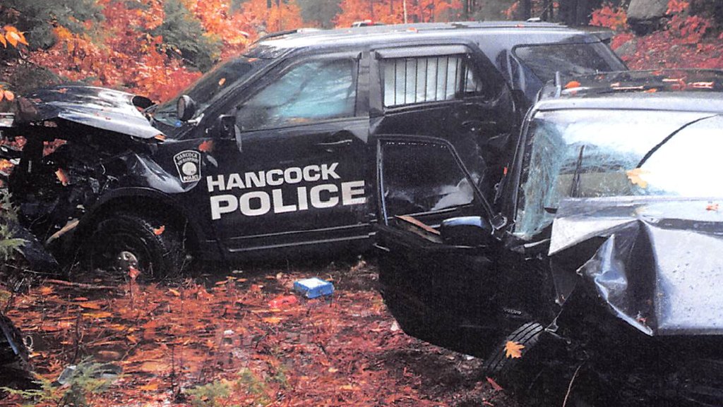 Hancock police officer, driver, passenger injured in head-on crash    