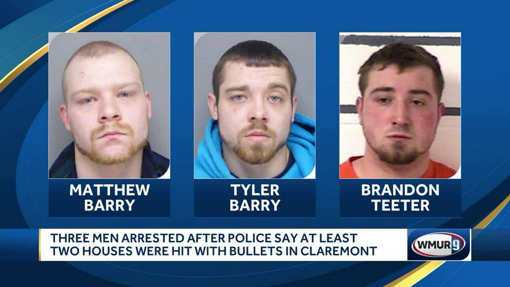 Three men arrested after allegedly shooting at homes in Claremont    