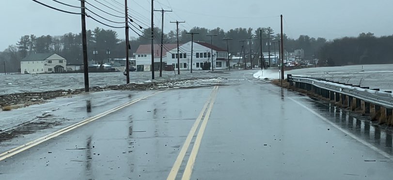 high tide several roads are closed due to flooding; Ashworth Ave, Brown Ave, Lafayette's Rd near the marsh. Please due not drive through the high water. Vehicles are getting stuck and it's tying up first responders. Avoid the areas