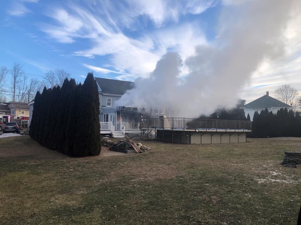 Firefighters in Plaistow, NH have bulk of house fire knocked down within 90 seconds of their arrival