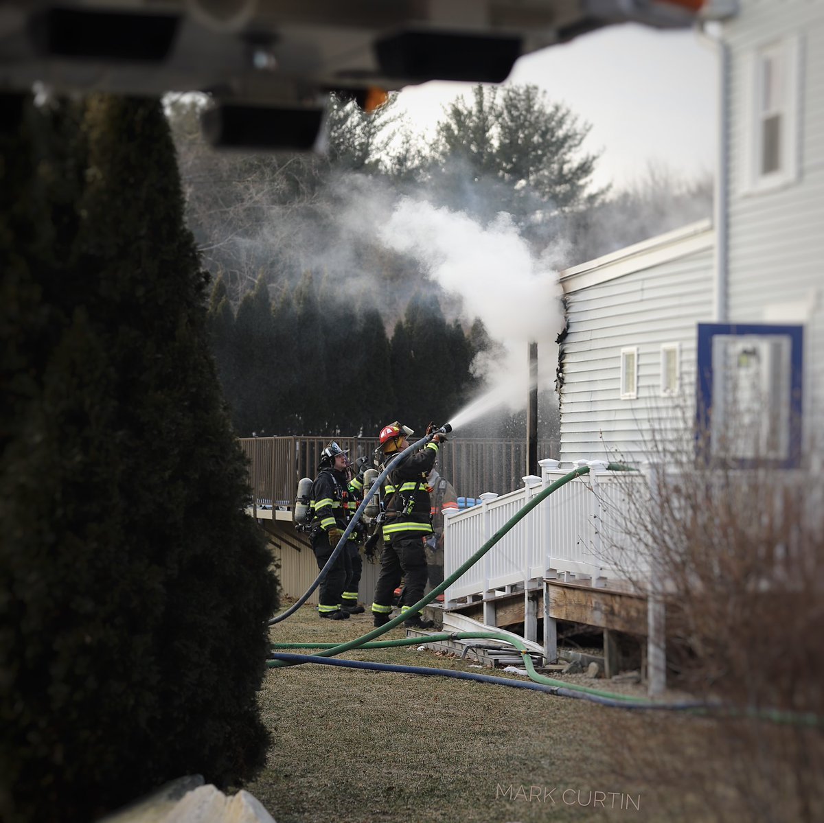 Plaistow NH Structure Fire possibly with ringcamera alerting owner. Great stop Plaistow porchfire