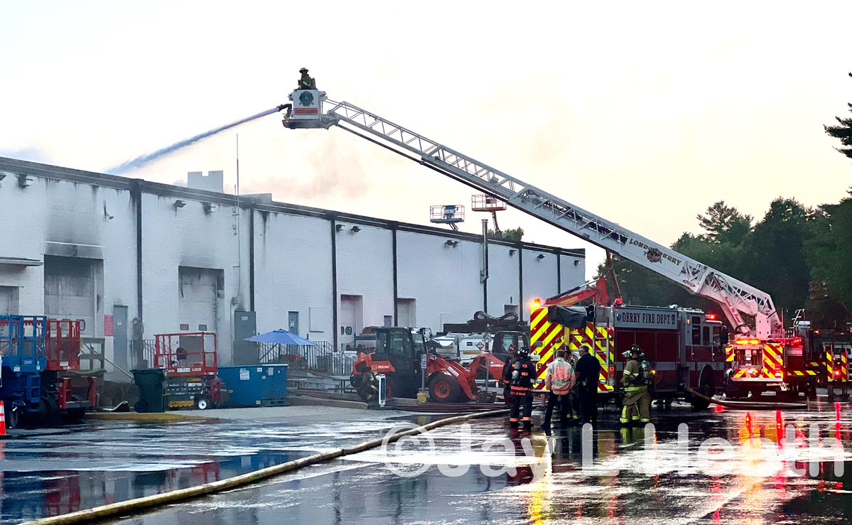 Londonderry NH 1901 hrs 2 Alarms+ Stubborn blaze in a large commercial building @ 3 Symmes Drive