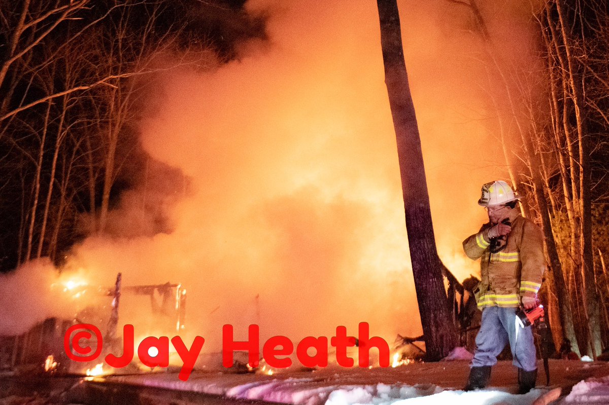 Barnstead NH. Fatal house fire on Varney Road this morning
