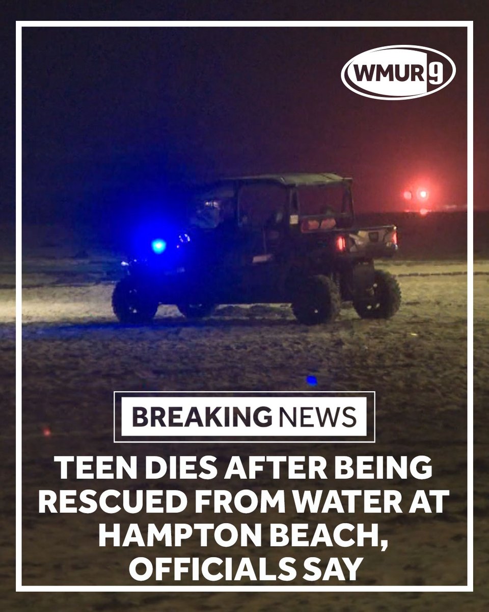 A teenager who was in critical condition after being rescued with his father at Hampton Beach has died, officials said. According to witnesses, the teen was swimming with family members when a strong ocean current pulled him from shore